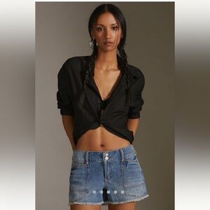 Anthropologie Pilcro The Wanderer Low Rise Denim Shorts Size 29 New